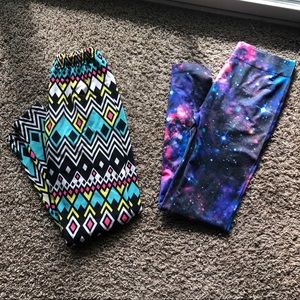 Legging bundle! Space ones never worn!